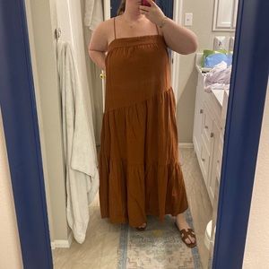 Asymmetrical maxi dress